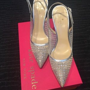 NWoT - Kate Spade ♠️ Lynn glitter mesh heels